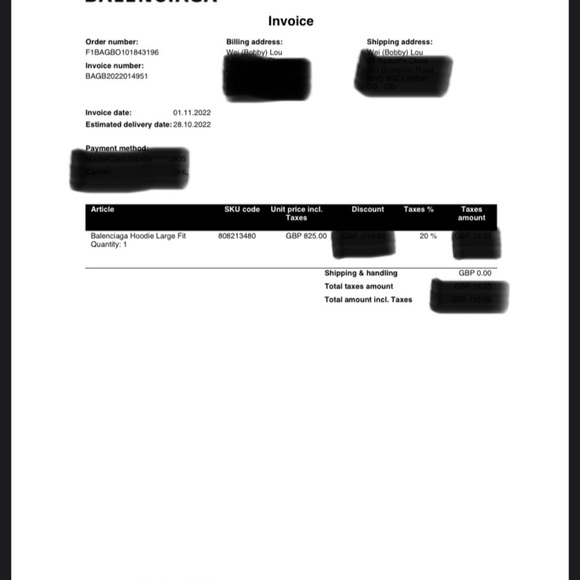 Balenciaga Archetype Back Logo White Pullover Hoodie - Picture 9 of 9